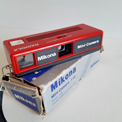 Mini Kamera Mikona 110 Radiola Kollektion 1980 VTG 100/400 ASA