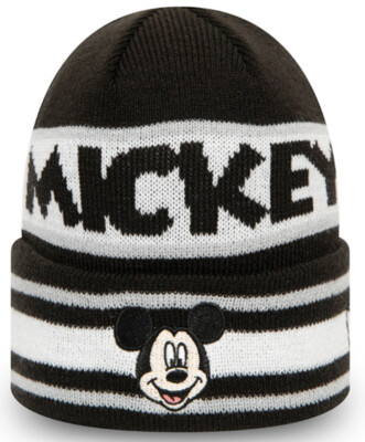 New Era Mickey Mouse Black Disney Character Knit Kids Infant Beanie Saeugling
