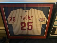 Jim Thome AUTOGRAPHED Philadelphia Phillies Jersey Pinstripe Veterans Stadium