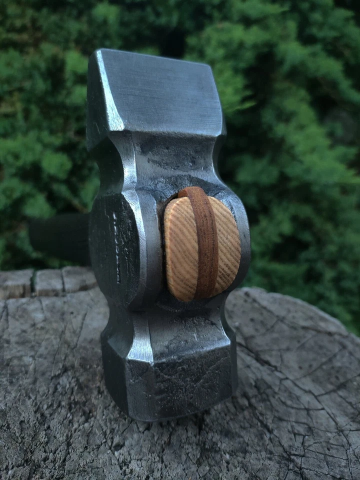 Martelo Blacksmith's Fullered Cross Peen – Aço forjado à mão com mão de madeira 3 lb - Imagem 4 de 4