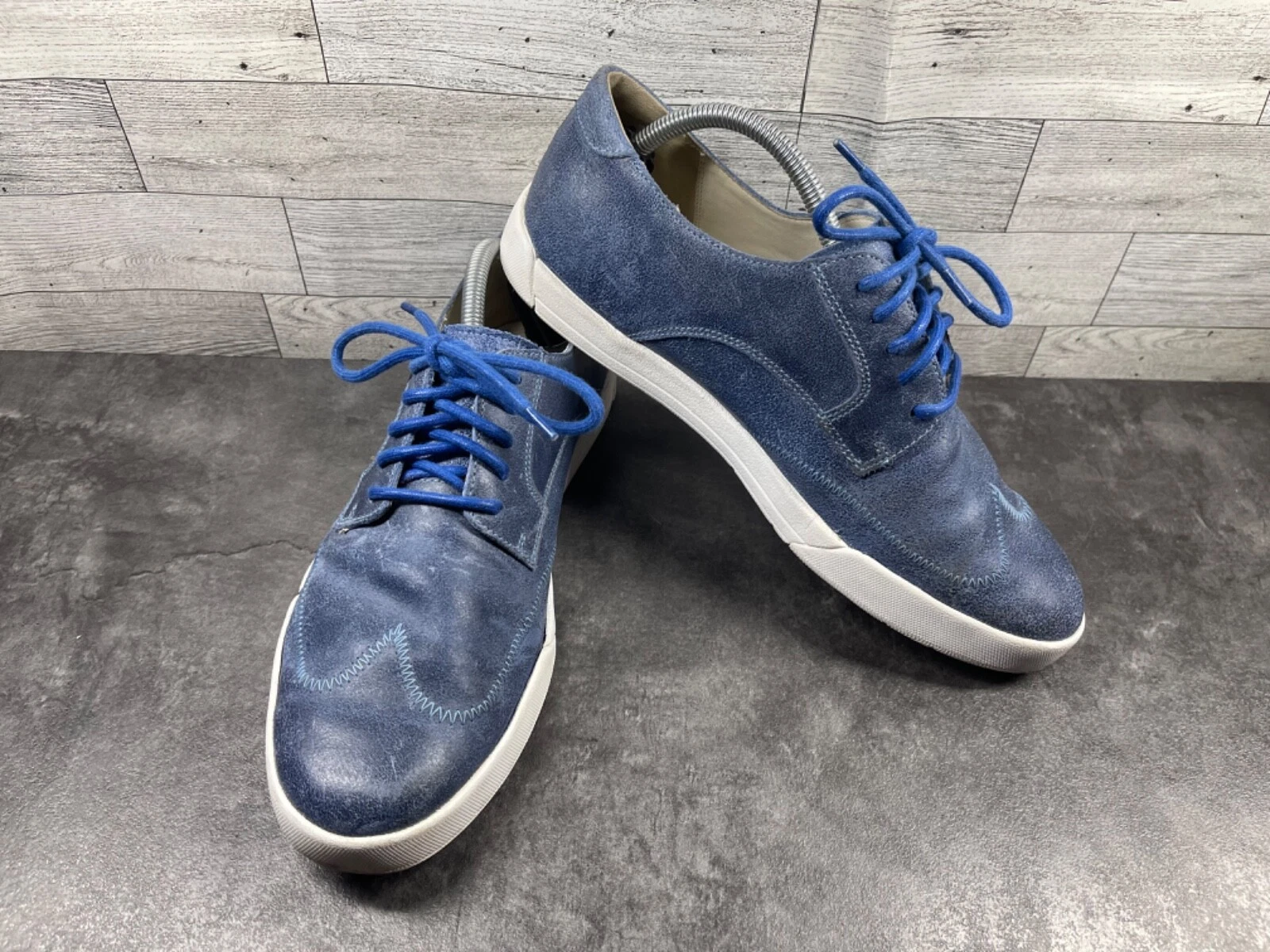 Scarpe Cole Haan NikeAir Oxford uomo 9 5 M diaspro blu pelle alare eleganti lavoro