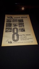 VIK Records Rare Original 1957 Promo Poster Ad Framed!