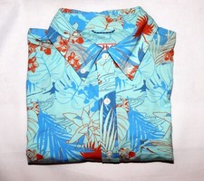 HUK Camiseta Redfish Para Hombre, Carolina Azul Jaspeado
