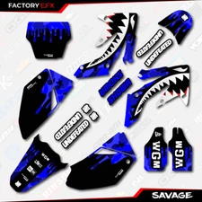 Blue Savage Racing Camo Graphics kit fits Honda Crf250 04-05 Crf 250 Decal