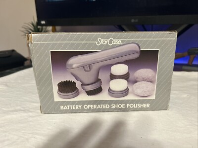 Perfect Solutions Battery Operated Shoe Polisher Shoe Shine Kit New Star Case
