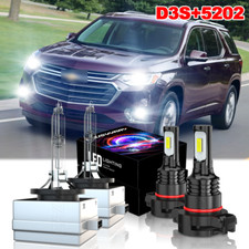 For Chevy Traverse 2019 2020 2021 -combo Hid Headlight Led Fog Light Bulbs Kit