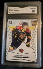 GMA 10 CONNOR McDAVID ERIE OTTERS ROOKIE 2014 LEAF ITG #01 DRAFT ROOKIE GEM MINT