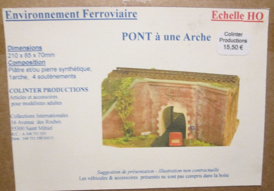 Colinter Productions - Maquette HO - petit PONT à une arche - Photo 1/3
