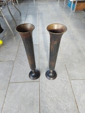  LAURA ASHLEY FLUITED PRĄŻKOWANE WAZONY FILAROWE 54cm WYSOKOŚCI x 12cm SZEROKOŚCI