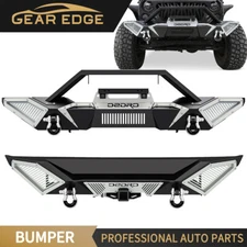 Off-Road Front / Rear Bumper for 2007-2018 Jeep Wrangler JK JKU w/ Winch Plate