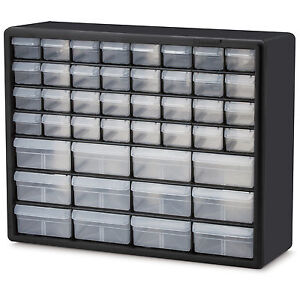 Akro Mils 10144 44 Drawer Plastic Storage Cabinet 20 W X 6 4 D X