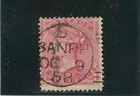 GREAT BRITAIN n° 18 4d. pink 1855 large garter used value 120 €