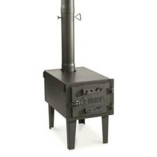 Outdoor Wood Stove Cast Iron Portable Camping Pipe Vent Tent Cooking Fire Poker