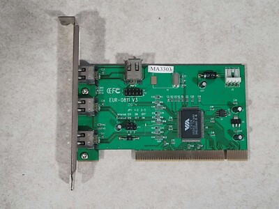 DELL FIREWIRE 1394 3 PORT + 1 COMPUTER PCI EXPANSION CARD EUR-8011 V3
