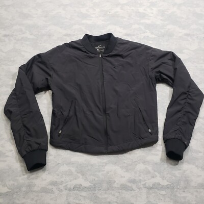 Nike Jacket Womens Small Gray Aerolayer Full Zip Running Lightweight