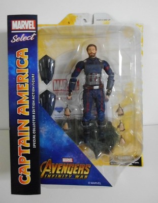 Marvel Select Avengers Infinity War Captain America Action Figure 699788829752 Ebay