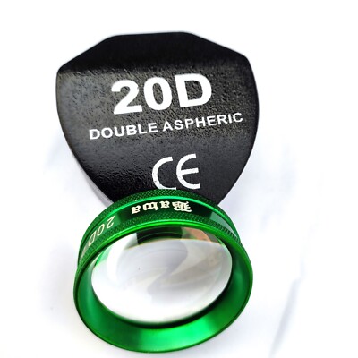 20D Double Aspheric Lens For Eyes Examination with Free Shipping
