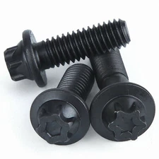 High Tensile 12.9 M5 M6 Flanged Hexagon Torx Head Bolts Flange Hex Screws