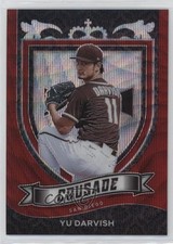 2021 Panini Chronicles Crusade Ruby Wave Prizm 50/199 Yu Darvish #7 0xu1