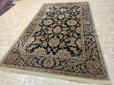 6x9 KARASTAN ANTIQUE LEGENDS AGRA BLACK 2200-201  100% WOOL RUG EXCELLENT