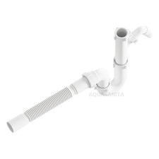 Röhren Siphon flexibel Abflussrohr Sifon für Küche Spüle Waschbecken