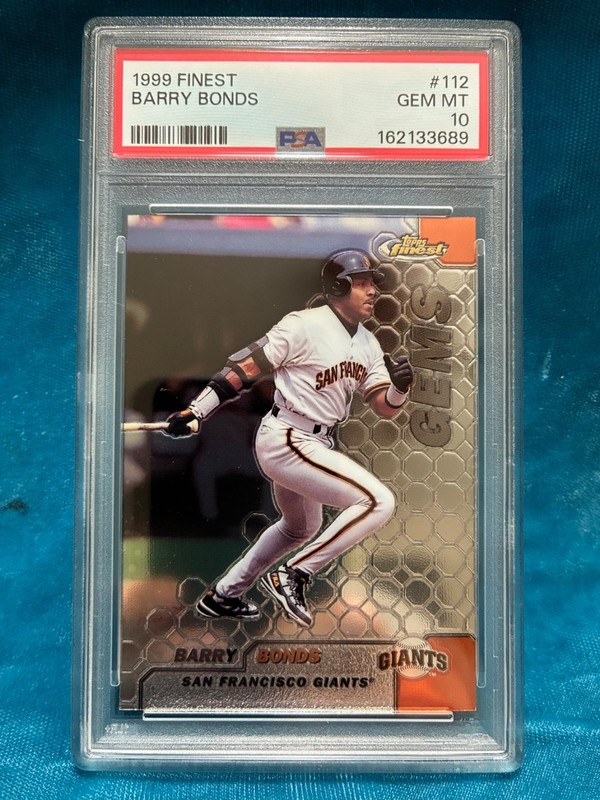 PSA 10 1999 Topps Finest #112 Foil Barry Bonds San Francisco Giants GEM MINT