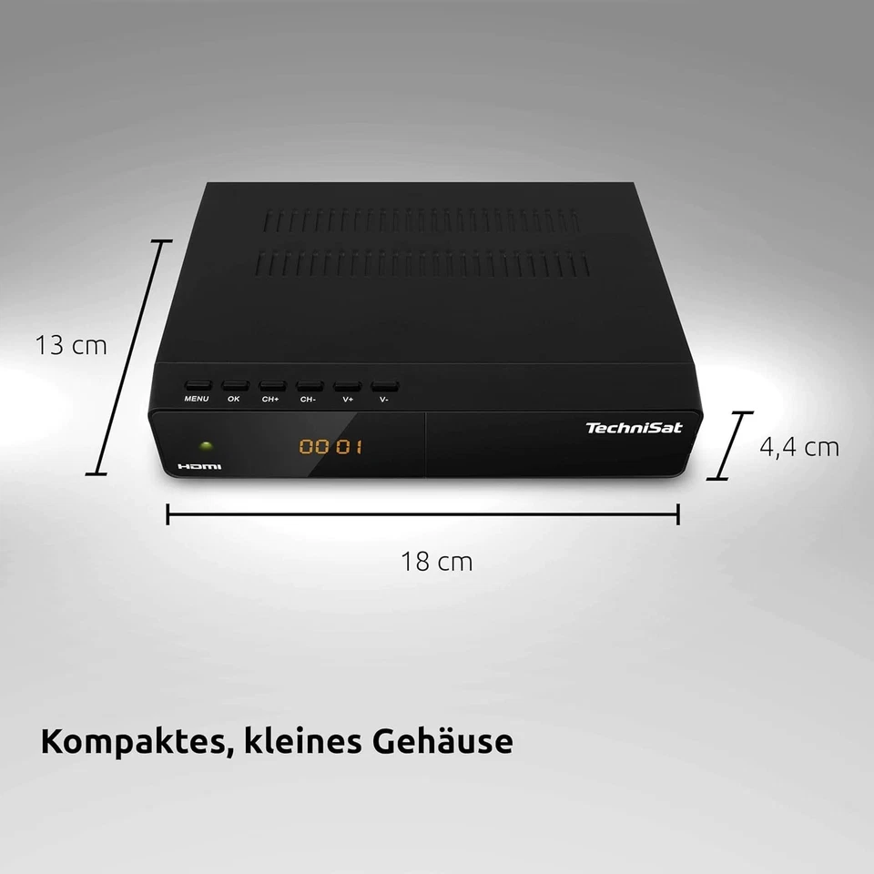 Technisat HD-S 261 Kompakter Digital HD Satelliten Receiver Sat DVB-S/S2, HDTV - Bild 3 von 4