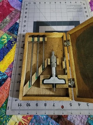 MITUTOYO DEPTH MICROMETER 129-131 DMC4-4IN MADE IN JAPAN