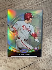 2010 Topps Finest Chase Utley #53 Gold Refractor /50 Phillies SP