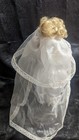 Collectible 18" Beautiful Blonde Hair Bride Porcelain Doll White Wedding Dress — photo 4