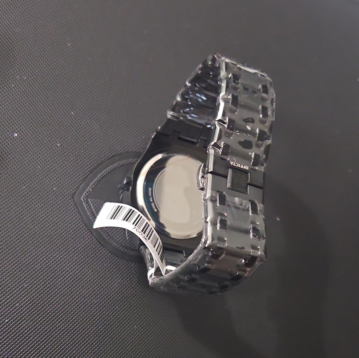 Invicta Speedway Rim Men's 42mm Quartz Black Metal Bracelet Watch