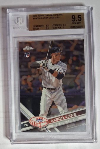 Aaron Judge [Rookie Debut] #HMT50 2017 Topps Chrome Update card