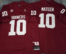 John Mateer Stitched Jersey Men Size S-3XL 10 Maroon New