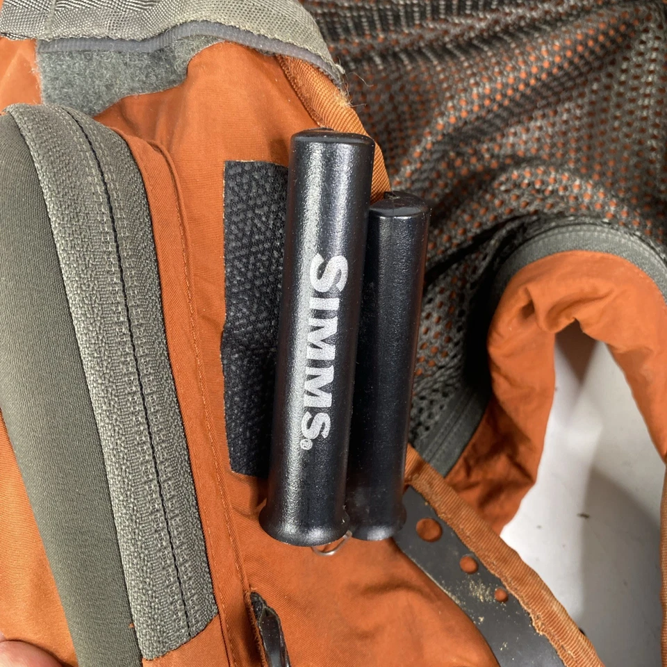 Simms Fly Fishing Vest Orange XL - Image 3 of 4