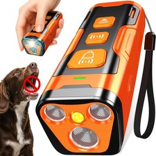 Dog Bark Deterrent Device, 3X Ultrasonic Anti Barking, 6 Training Modes 23 FT...