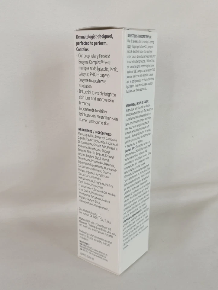 New Sealed Rodan + Fields R+F Multi-Acid Enzyme Overnight Peel 1 oz - Image 4 of 4