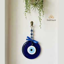 Blue Evil Eye Wall Hanging  Turkish Nazar Amulet for Home Office Entrance