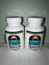 (2 Pack) Source Naturals, Inc. Activated Quercetin 50 Capsule Expired 06/25