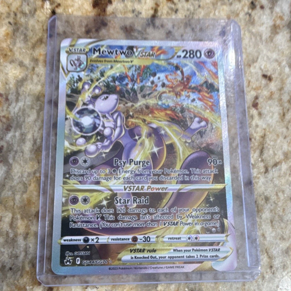 Pokémon Mewtwo VSTAR Crown Zenith Galarian Gallery Ultra Rare Holo