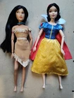 Vintage Barbie Doll Lot Of 2 Disney Princesses Pocahontas & Snow White 11"