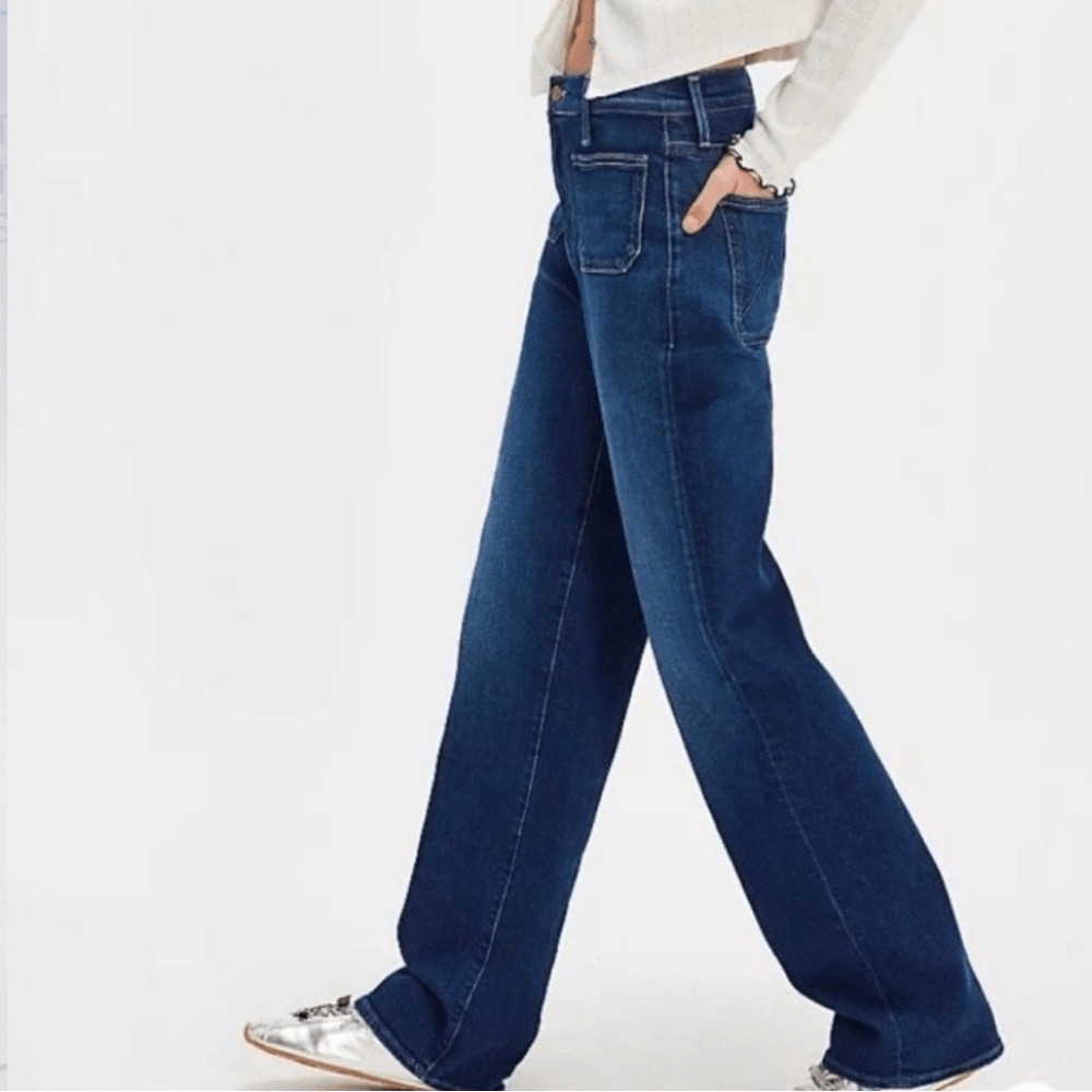 Mother The Patch Pocket Rambler Zip Sneak Jeans These Boots are Made for Walking