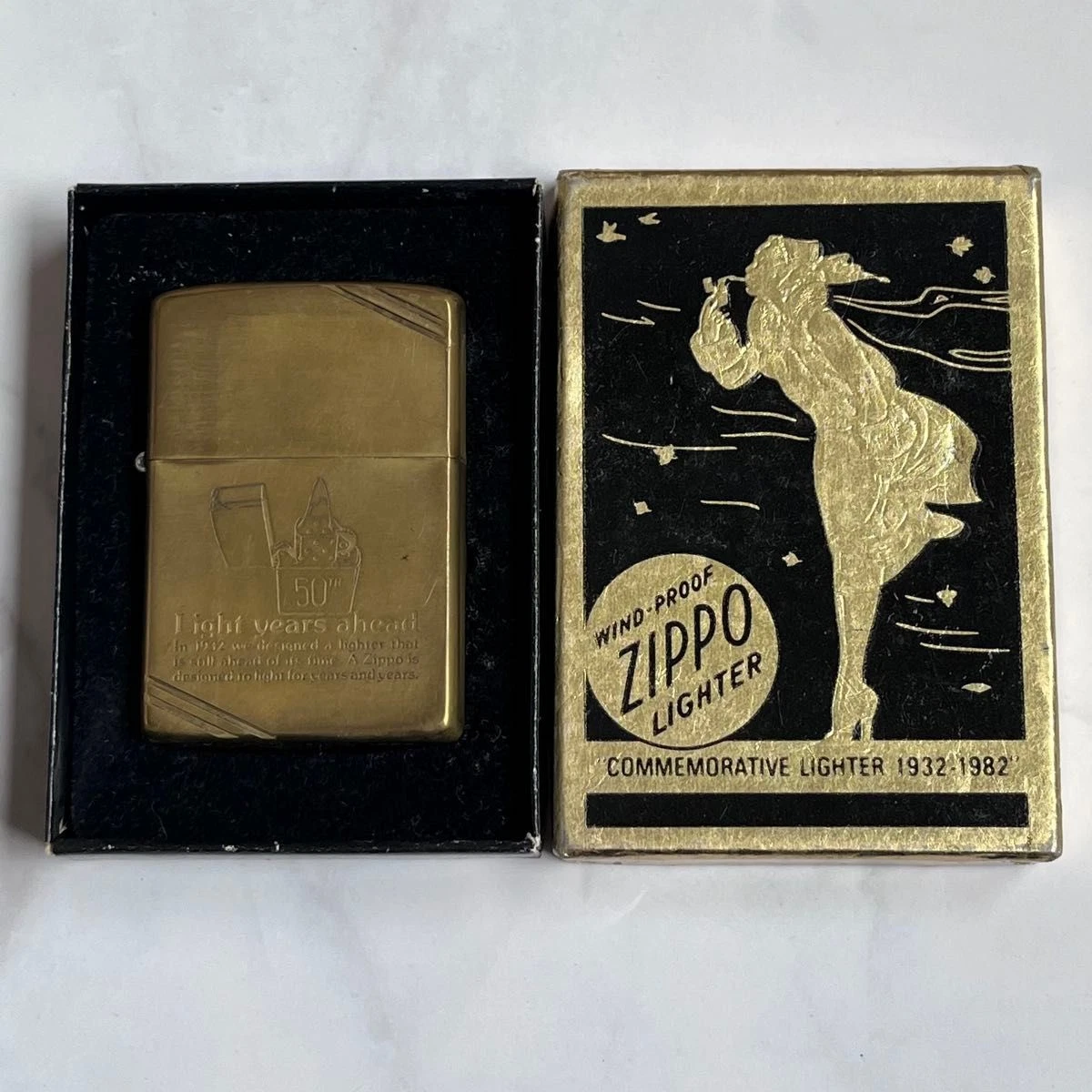ZIPPO 1932‐ 1982/COMMEMORATIVE/クローム仕上げ Zippo 1932 1982 for sale | eBay