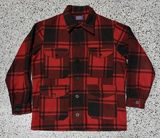 Pendleton Mackinaw Cruiser Wool Field Chore Jacket Work Coat Hunting USA CPO L