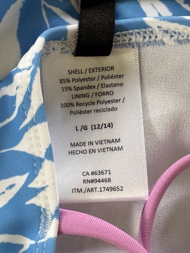 Spyder Youth Girls One Piece Swimsuit & Hooded Cover Up Size LARGE 12/14, Blue - Picture 8 of 10