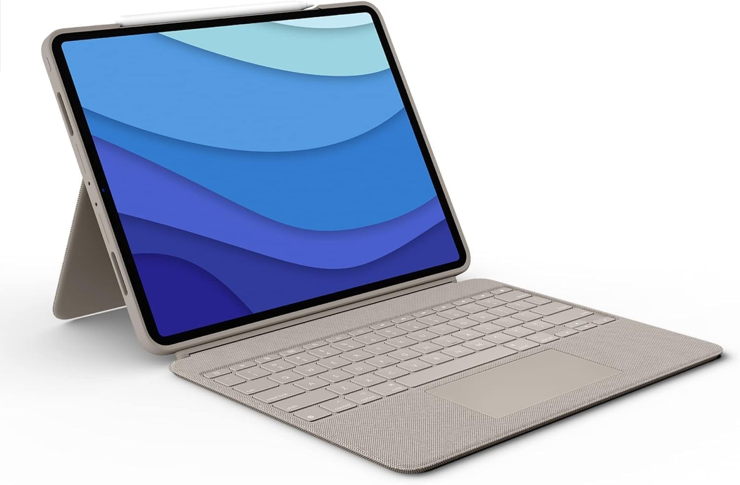 Logitech Combo Touch iPad Pro 12.9" Detachable & Flexible Keyboard Case - Sand