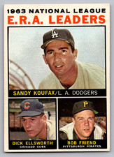 1964 TOPPS #1 SANDY KOUFAX/DICK ELLSWORTH/BOB FRIEND