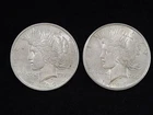 1922 x 2 Peace Silver Dollars Brilliant Uncirculated 02 NICE!