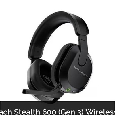 Turtle Beach Stealth 600 (Gen 3) Wireless Gaming Headset Black RF Boom Mic