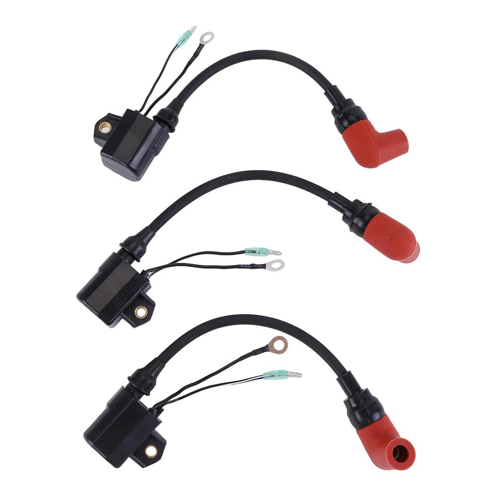 3x For Yamaha 2 Stroke 1992-2006 Outboard Ignition Coil 697-85570-00 6H2-8557000