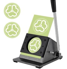1 Button Paper Cutter Graphic Punch Die Cutter For 1.377 Circles